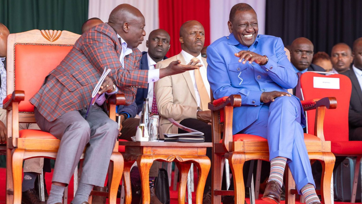 RUTO, GACHAGUA DRAW THE LINE ON 2027 DEAL
