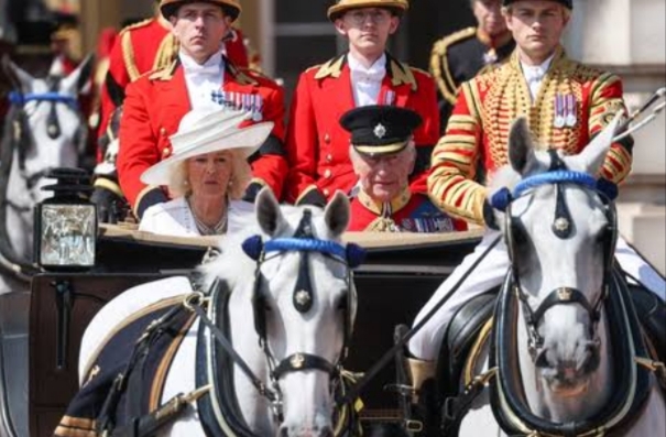 KING CHARLES III'S BIRTHDAY; TROOPING THE COLOUR
